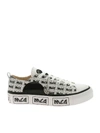 MCQ BY ALEXANDER MCQUEEN PLIMSOLL PLATFORM trainers BLACK AND WHITE,543774 R2555 9024