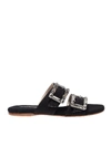 ANNA BAIGUERA BLACK AURORE SLIPPERS,P43423