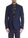 ETRO ETRO BLUE EMBROIDERED JERSEY JACKET,1187Q 1116 200