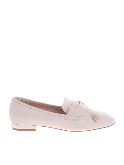 Anna Baiguera Tori Loafers In Powder Pink Leather
