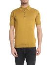 JOHN SMEDLEY OCHRE ADRIAN POLO SHIRT