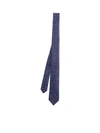 KITON BLUE TIE WITH LISGHT BLUE FLOWER PRINTS