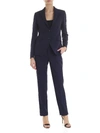 TAGLIATORE BLUE SUIT WITH STITCHING