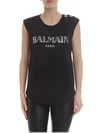 Balmain Embellished Buttons Top In Black