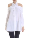 VIVETTA SAVIGLIANO WHITE SHIRT WITH ROSE DETAIL,91 VP237 001