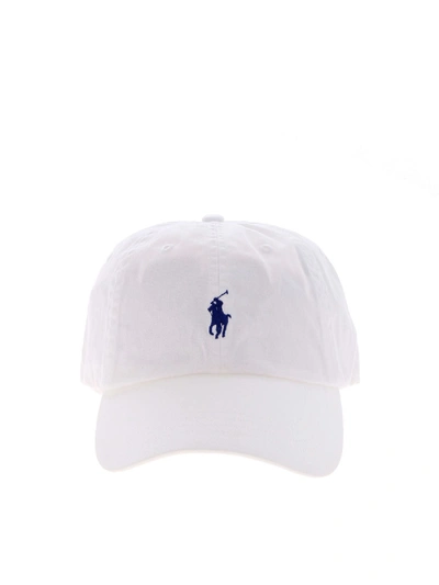 Polo Ralph Lauren Embroidered-pony Baseball Cap In Pure White