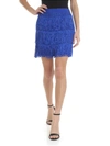 Alberta Ferretti Charleston Style Fringed Mini Skirt In Blue