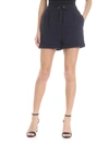 ALBERTA FERRETTI ALBERTA FERRETTI HIGH-WAISTED BLUE SHORTS