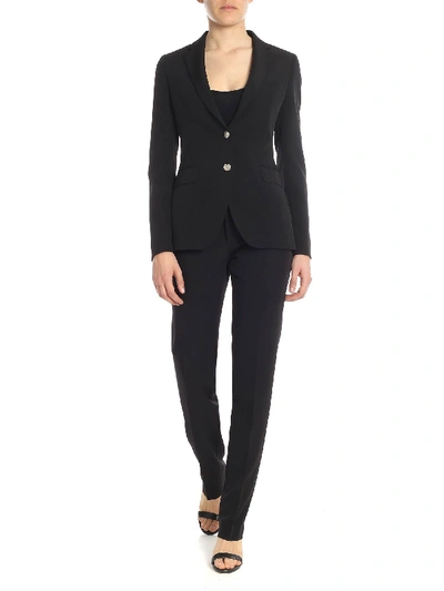 Tagliatore Alicya Single-breated Suit In Black