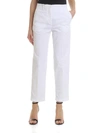 ASPESI STRAIGHT PANTS IN WHITE,H106 G248 85072