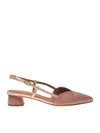 CHIE MIHARA SELMA PUMPS IN POWDER PINK COLOR SATIN