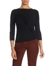 ALBERTA FERRETTI ALBERTA FERRETTI BLACK PLEATED SWEATER WITH KNOT