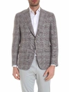 CANALI TEXTURED JACKET IN SHADES OF BROWN,CF02004.701 20370
