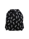 MOSCHINO MILANO PRINTED BACKPACK IN BLACK