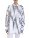 ERMANNO SCERVINO STRIPED SHIRT IN BLACK AND WHITE