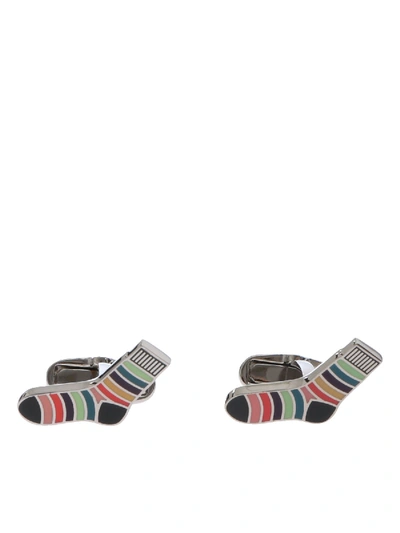 Paul Smith Multicolor Striped Cufflinks