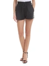 RED VALENTINO FOLLOW ME NOW SHORTS IN BLACK