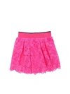 ALBERTA FERRETTI ALBERTA FERRETTI FUCHSIA SKIRT IN CROCHET EFFECT LACE