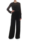 MAX MARA CLASSY SUIT IN BLACK WITH PLEATS