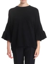 VALENTINO CASHMERE WOOL SWEATER IN BLACK