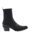 ERMANNO SCERVINO TEXAN BOOTS IN BLACK LEATHER