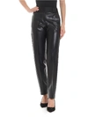 ERMANNO SCERVINO ECO-LEATHER TROUSERS IN BLACK