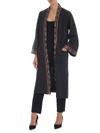 ETRO OVERSIZE CARDIGAN IN MELANGE GRAY WITH EMBROIDERY,18147 9151 2