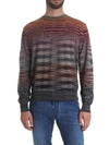 MISSONI CREW-NECK PULLOVER WITH PATTERN IN SHADES OF RED