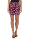 Alberta Ferretti Leopard Print Knit Skirt In Animal Print