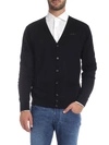 DSQUARED2 BLACK CARDIGAN WITH POCKETS