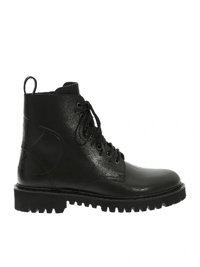 Valentino Garavani Combact Boots In Black