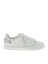 VALENTINO GARAVANI BACKNET WHITE SNEAKERS WITH VLOGO