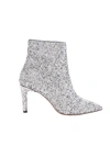 P.A.R.O.S.H ANKLE BOOTS IN SILVER GLITTER