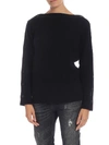 CALVIN KLEIN BLACK PULLOVER WITH BUTTONS