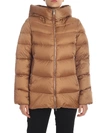 ADD ADD QUILTED DOWN JACKET IN CAMEL COLOR