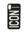DSQUARED2 COVER FOR IPHONE X BLACK WITH ICON DETAIL