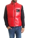 MONCLER BANKER SLEEVELESS DOWN JACKET IN RED