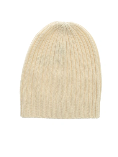 Fedeli Cream-colored Ribbed Beanie