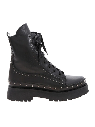 Pinko Cingoli Ankle Boot With Studs In Black
