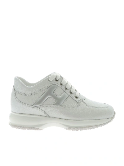 Hogan Interactive Sneakers In Pearly White