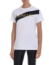 MONCLER PRINT T-SHIRT IN WHITE