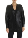 PINKO PINKO SEBBENE CARDIGAN IN BLACK