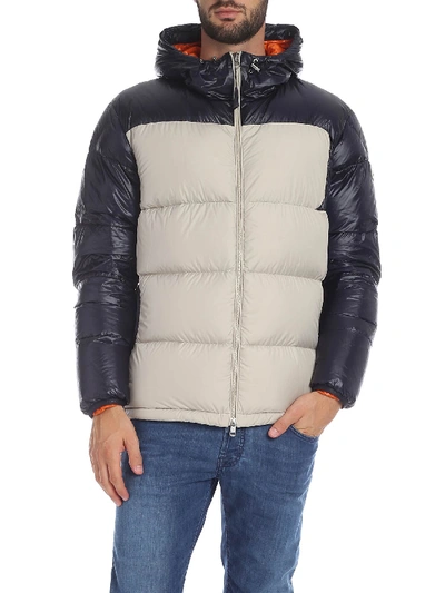 Moncler Latour Down Jacket In Blue And Ice Colour