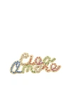 GIADA BENINCASA CIAO AMORE BROOCH WITH RHINESTONES