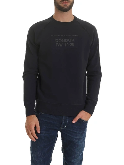 Dondup Printed Sweatshirt In Blue