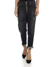 DONDUP KOONS JEANS BLACK FADED EFFECT