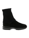 Hogan Black Interactive Boots In Black