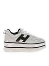 HOGAN H449 SNEAKERS IN SILVER COLOR,HXW4490BS01LKM1920