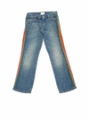 GUCCI JEANS IN LIGHT BLUE WITH SIDE WEB,566057 XDANS 4206