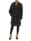 ISABEL MARANT ÉTOILE GABRIEL COAT IN BLACK AND YELLOW CHECK